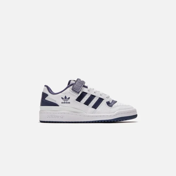 adidas originals forum low sneakers in white and shadow navy - KITH-SHOP