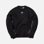 adidas originals x alexander wang black logo crew sweatshirt - KITH-SHOP