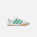 adidas samba mn white green gum sole shoes - KITH-SHOP