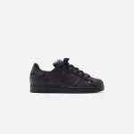 adidas superstar core black and footwear white shoes - KITH-SHOP