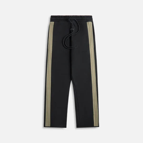 adidas x fear of god relaxed fit cotton fleece pants black - KITH-SHOP