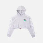 adidas x fiorucci grey cropped hoodie - KITH-SHOP