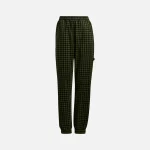 adidas x ivy park cotton twill track pants wild pine black - KITH-SHOP