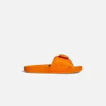 adidas x pharrell williams bright orange boost slide sandals - KITH-SHOP