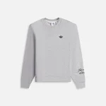 adidas x wales bonner heather grey crewneck sweatshirt - KITH-SHOP