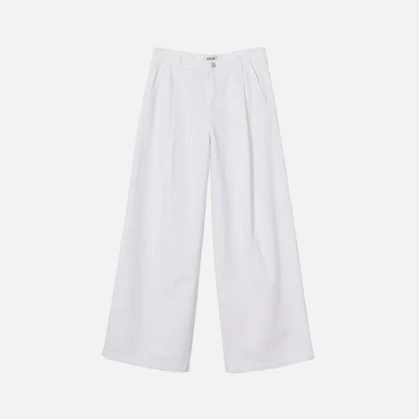 agolde ellis high waisted milkshake wide leg trousers - KITH-SHOP