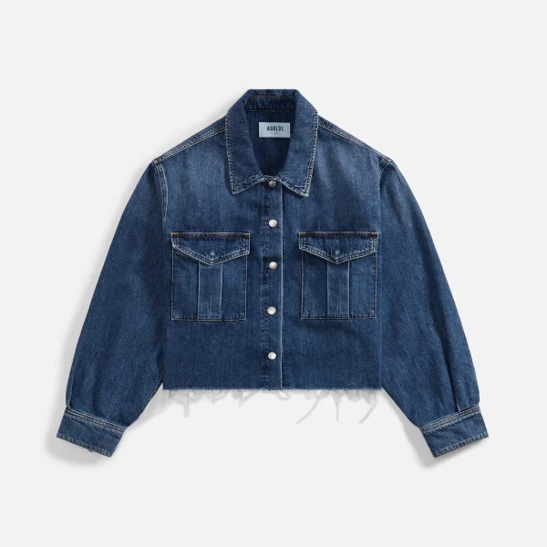 agolde nyx pathway denim shirt - KITH-SHOP