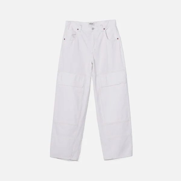 agolde tanis utility jeans in milkshake - KITH-SHOP