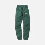 aim leon dore camper pants with logo in bottle green - KITH-SHOP