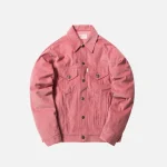 aim leon dore dusty pink corduroy trucker jacket - KITH-SHOP