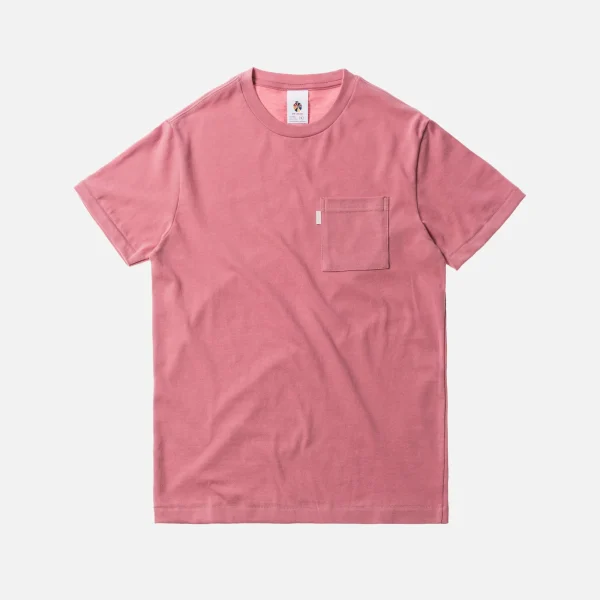 aim leon dore dusty pink pocket tee - KITH-SHOP