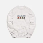 aim leon dore grey crest logo crewneck sweatshirt - KITH-SHOP