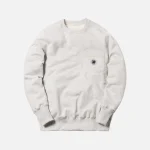 aim leon dore grey pocket crewneck sweatshirt - KITH-SHOP