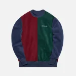 aim leon dore multi colored polar fleece crewneck sweater - KITH-SHOP