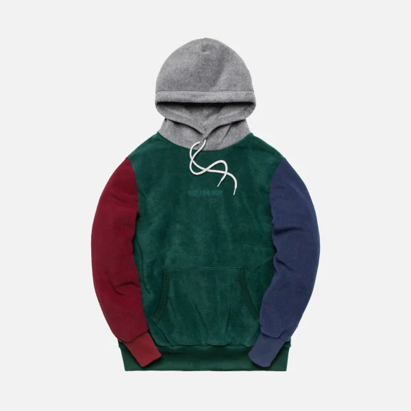 aim leon dore multi colored polar fleece hoodie - KITH-SHOP