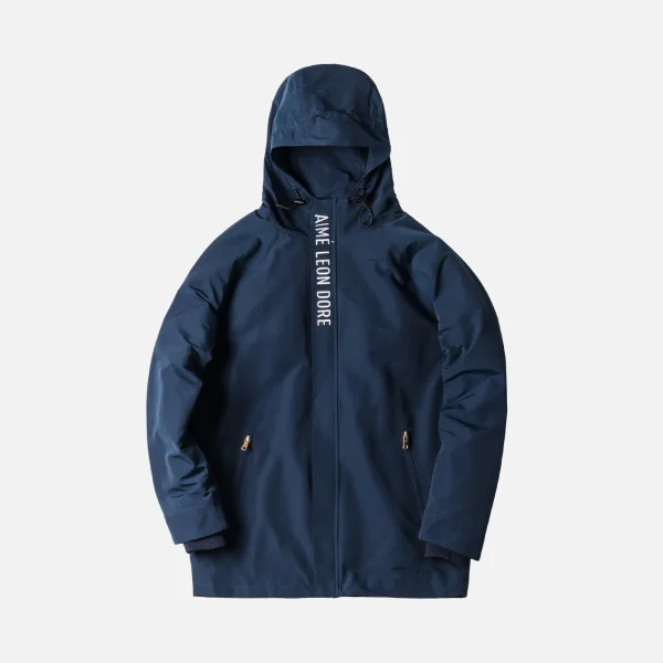 aim leon dore navy 60 40 parka stylish waterproof jacket - KITH-SHOP