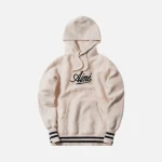 aim leon dore reverse fleece kanga hoodie natural midnight - KITH-SHOP