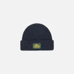 aim leon dore waffle knit beanie in flag navy - KITH-SHOP