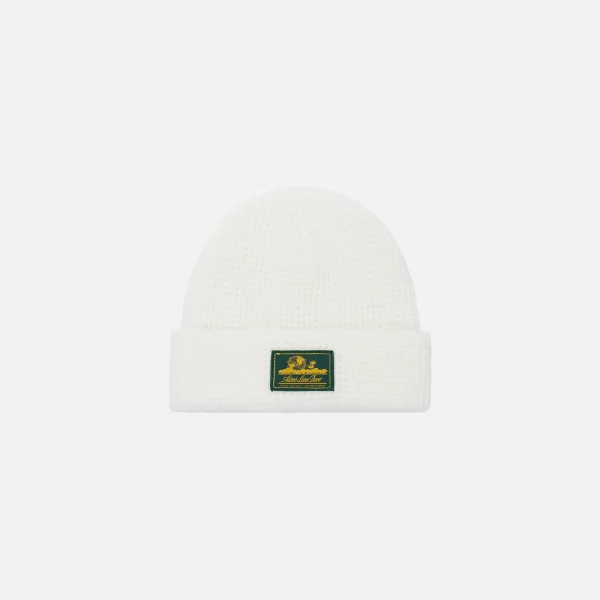 aim leon dore waffle knit beanie in parmesan - KITH-SHOP