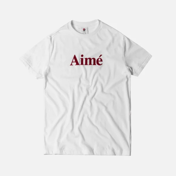 aim leon dore white logo t shirt - KITH-SHOP