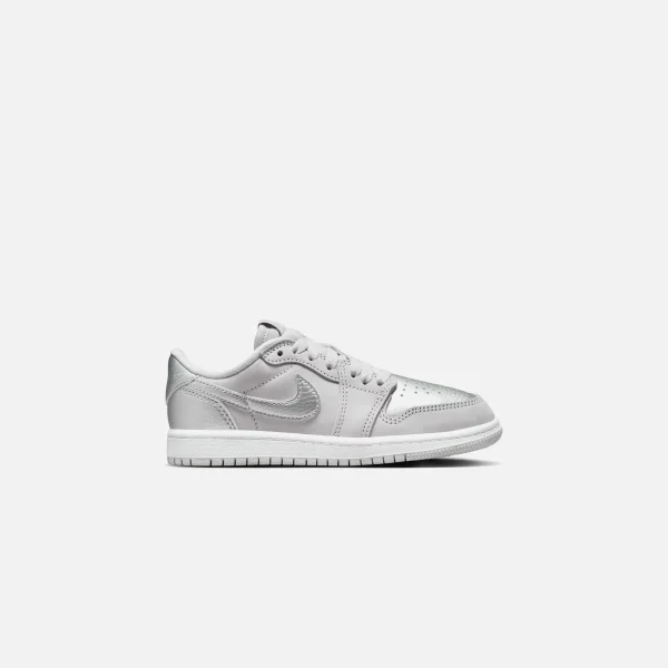 air jordan 1 low og neutral grey metallic silver white - KITH-SHOP