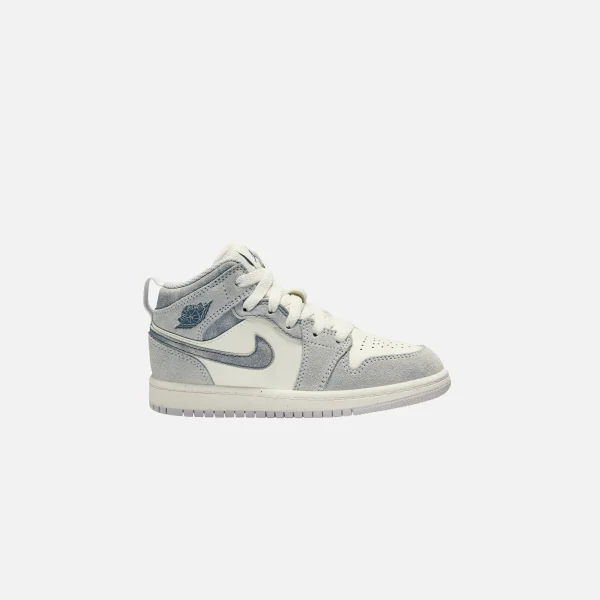 air jordan 1 mid se neutral grey smoke grey sail - KITH-SHOP