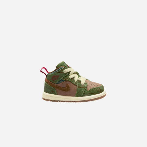 air jordan 1 mid ss archaeo brown light olive tree - KITH-SHOP