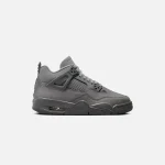 air jordan 4 retro gs smoke grey iron grey cement grey - KITH-SHOP