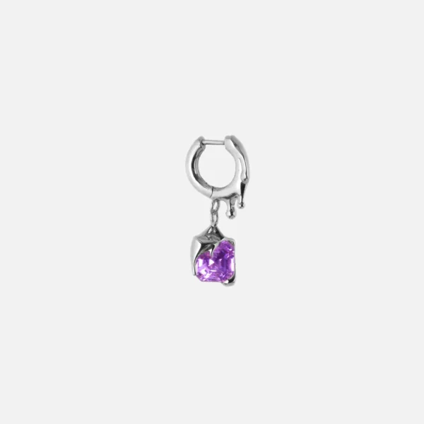 alan crocetti purple silver nano melt earring - KITH-SHOP