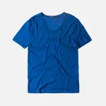 alexander t classic low neck tee in true blue - KITH-SHOP