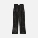 alexander wang black allover hotfix pajama pants - KITH-SHOP