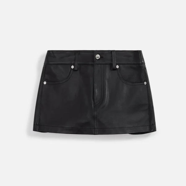 alexander wang black mini skort with g string and diamante charms - KITH-SHOP