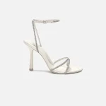 alexander wang dahlia 105 crystal embellished sandals in alloy - KITH-SHOP