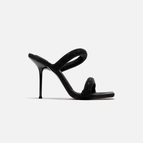 alexander wang julie tubular sandal in washed black - KITH-SHOP