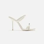 alexander wang julie tubular sandal in white - KITH-SHOP