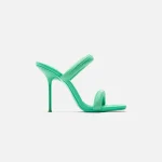 alexander wang julie tubular webbing sandal in green - KITH-SHOP