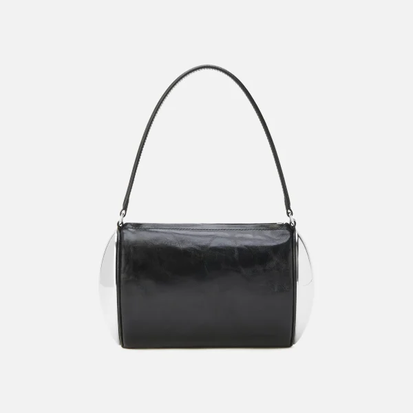 alexander wang leather dome barrel pochette black - KITH-SHOP