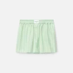 alexander wang raw hem boxer shorts in spring bud - KITH-SHOP