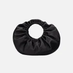 alexander wang small black satin crescent top handle bag - KITH-SHOP