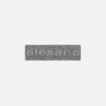 alexander wang t logo debossed headband in medium grey melange - KITH-SHOP