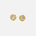 alexis bittar asterales molten gold bezel stud earrings - KITH-SHOP