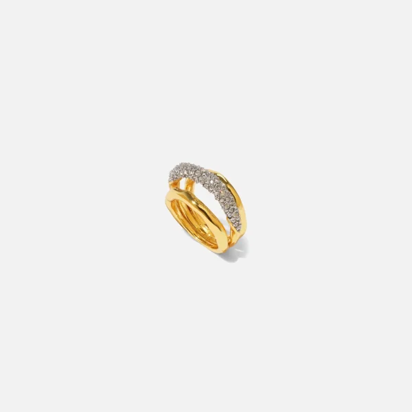 alexis bittar gold solanes crystal orbitting ring - KITH-SHOP