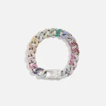 ambush pav chain carabiner bracelet in multicolor - KITH-SHOP