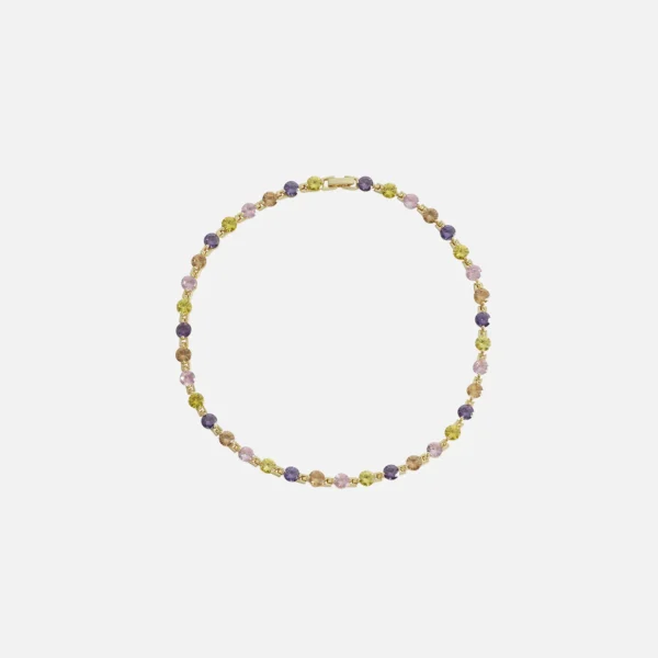 amy shehab multi colored crystal choker necklace - KITH-SHOP