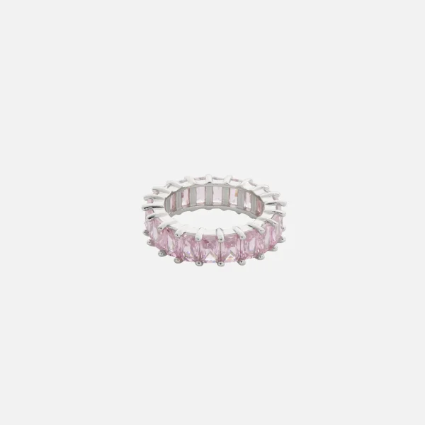 amy shehab pink crystal baguette ring - KITH-SHOP