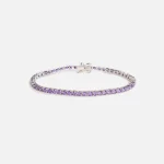 amy shehab purple crystal tennis bracelet - KITH-SHOP