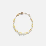 anni lu daisy flower bracelet in yellow and multi color - KITH-SHOP