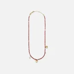 anni lu multi colored maroon harmony necklace - KITH-SHOP