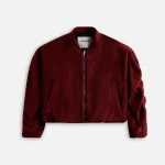 anonlychild sanguinetti jacket in deep bordeaux - KITH-SHOP