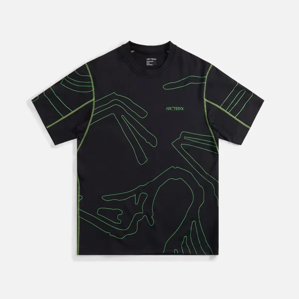 arc teryx system a copal grotto line tee black - KITH-SHOP